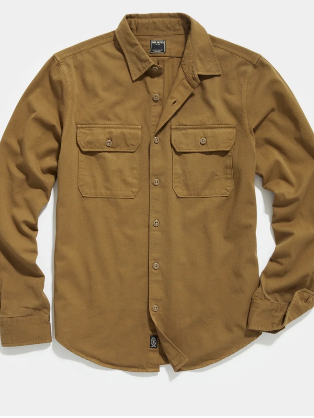 Todd Snyder Utility Button-Down Shirt - Caramel